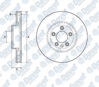 DELPHI BG9168C On Fren Aynasi (Sag/Sol Uyumlu) Touareg 05>10 Cayenne 07>10 (Tekli Paket)  ####